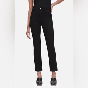 Frame Denim | Le High Straight | Women's Black Straight Leg Jeans